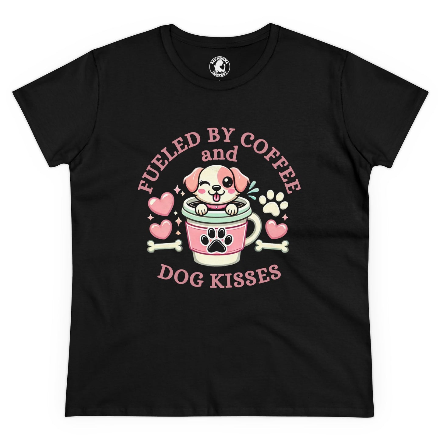 Fueled By Coffee and Dog Kisses Short Sleeve Shirt