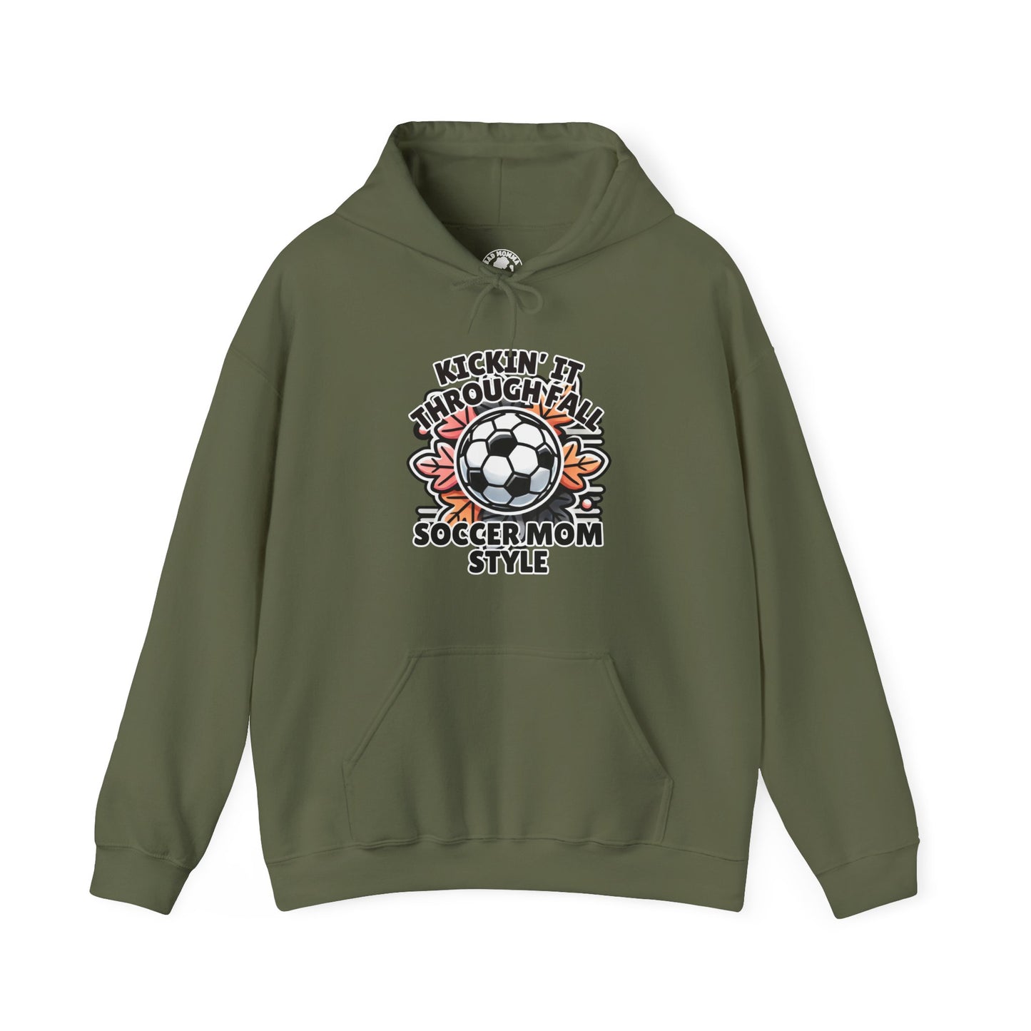 Kicking It Through Fall Soccer Mom Style Hoodie