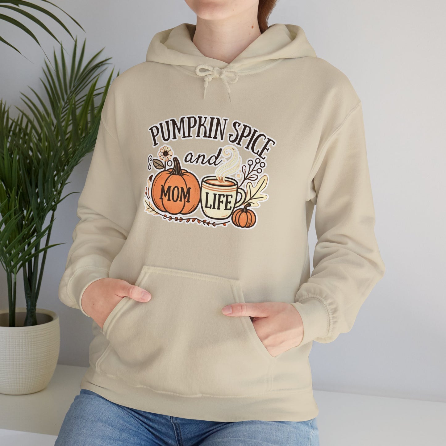 Pumpkin Spice and Mom Life Fall Hoodie