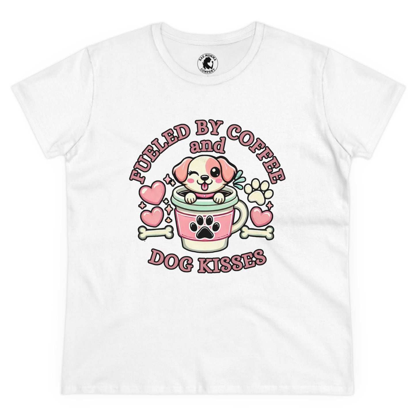 Fueled By Coffee and Dog Kisses Short Sleeve Shirt