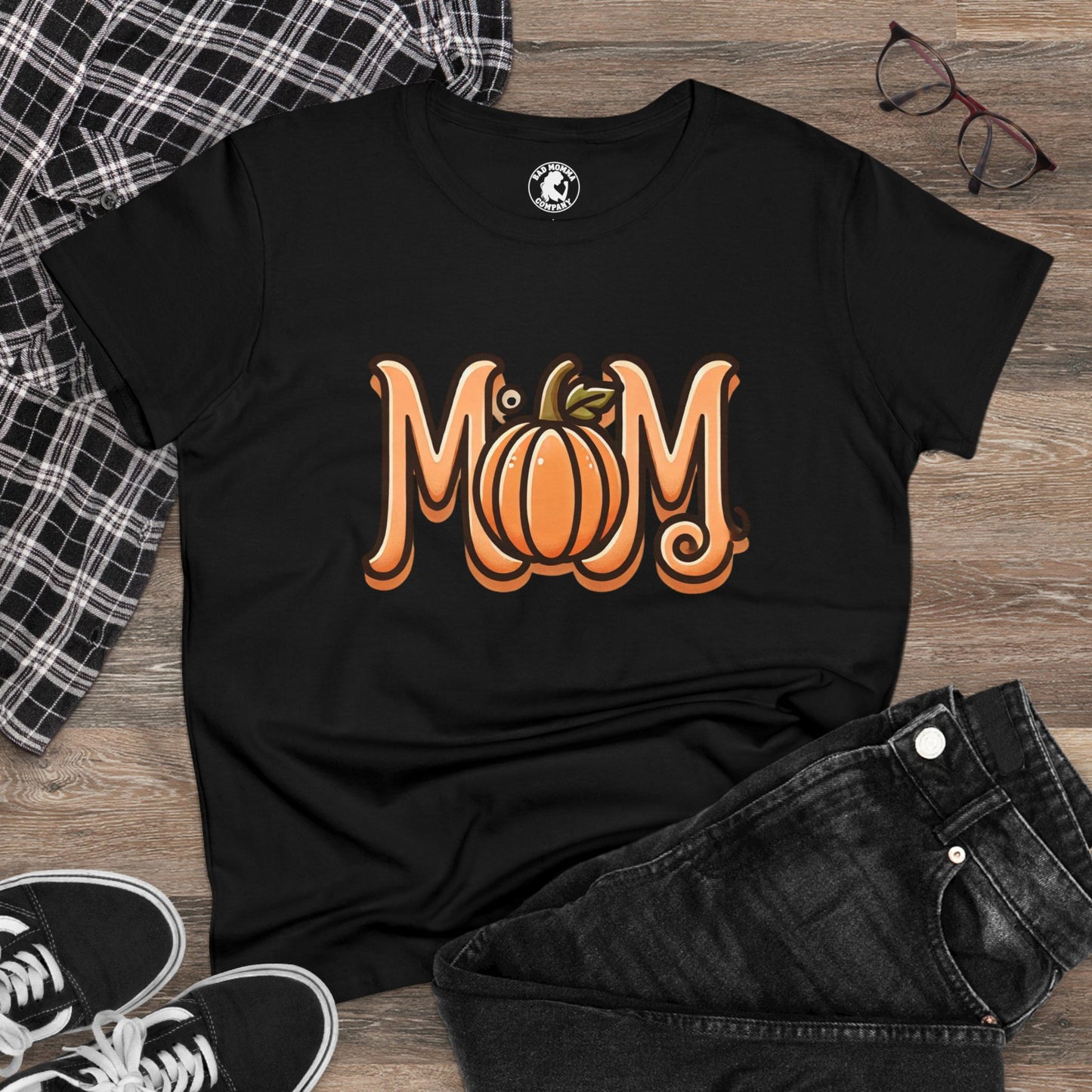 Pumpkin Mom Halloween Short Sleeve Shirt