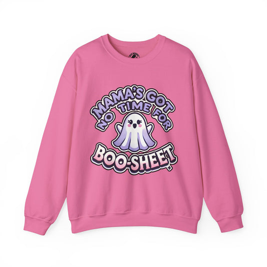 Mama's Got No Time For Boo-Sheet Halloween Sweatshirt