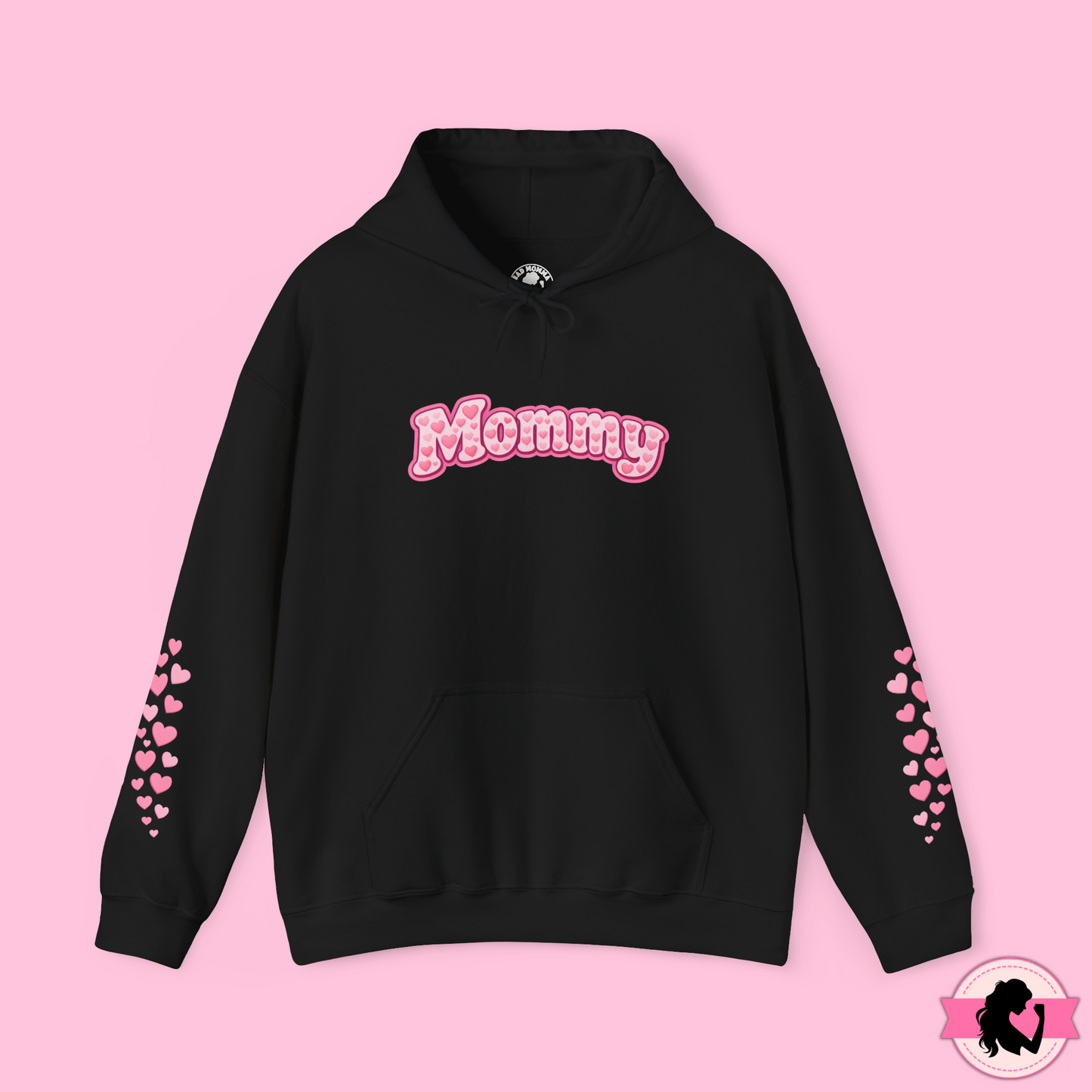 Mommy Pink Heart Hoodie
