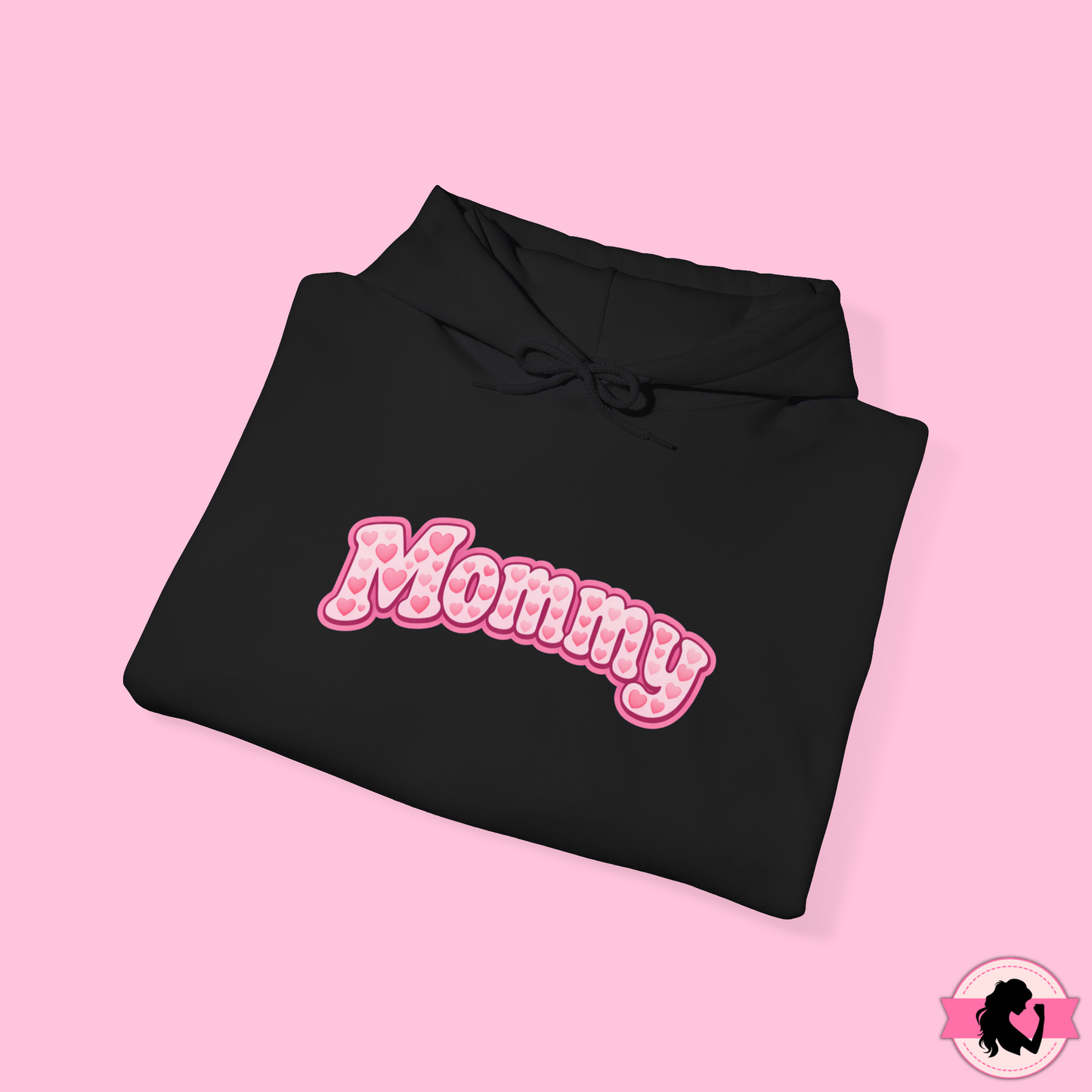 Mommy Pink Heart Hoodie