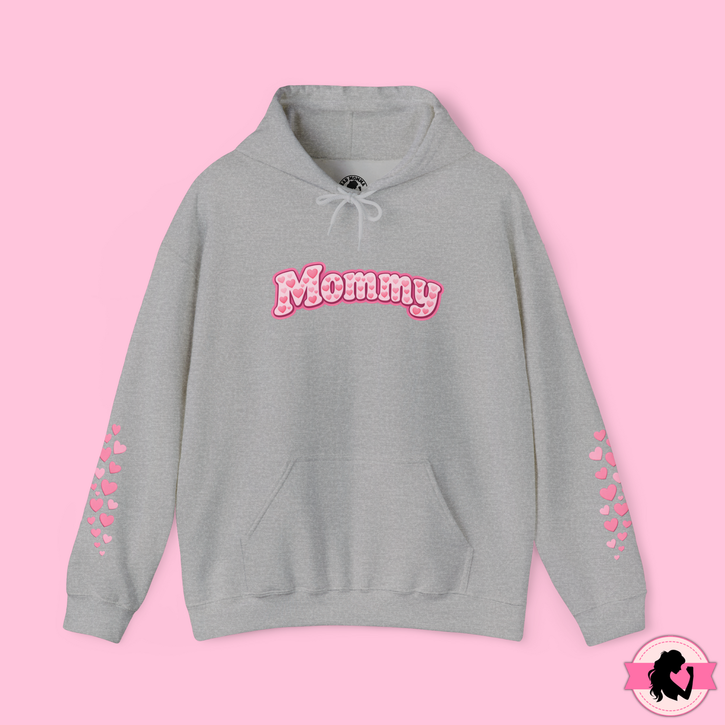 Mommy Pink Heart Hoodie