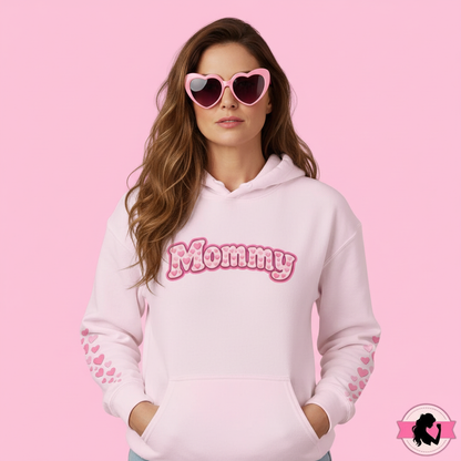 Mommy Pink Heart Hoodie